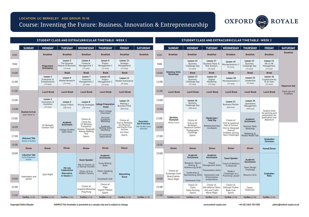 Tabara business si antreprenoriat 15-18 ani, UC Berkeley, SUA - IVI Romania 15