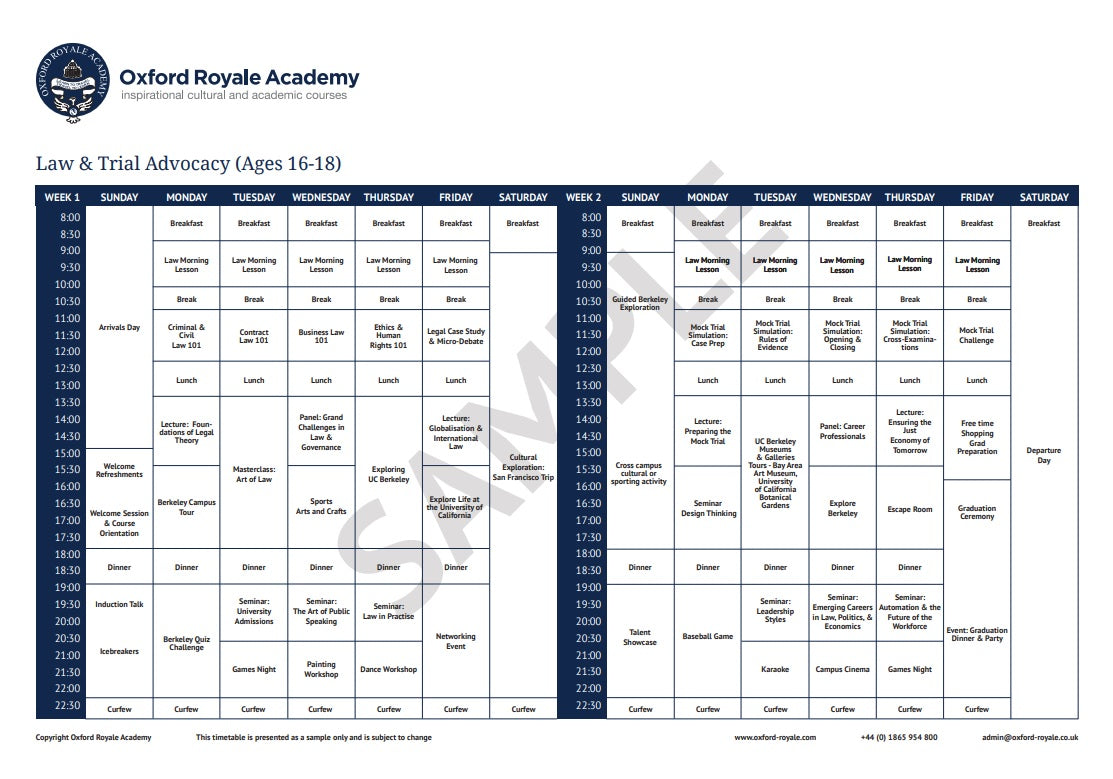 Tabara drept 15-18 ani, UC Berkeley, SUA - IVI Romania 15